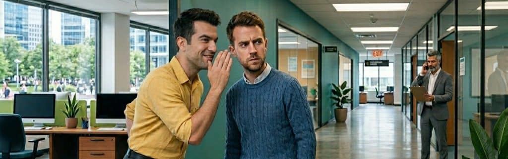 passif agressif parler dans le couloir