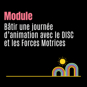 Bâtir une journée d’animation avec le DISC et les Forces Motrices
