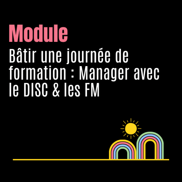 Bâtir une journée de formation : Manager avec le DISC & les FM